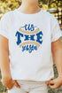 Youth Tis The Season Baseball Royal and Gold Dri-Power 50/50 T-Shirt