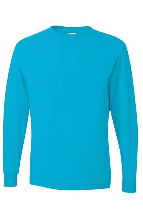 Howdy Colorful Chenille Patch Unisex Dri-Power Long-Sleeve 50/50 Tee