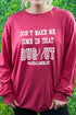 Come In That Dug Out #BASEBALLMOMLIFE Puff Vinyl Unisex Dri-Power Long-Sleeve 50/50 Tee
