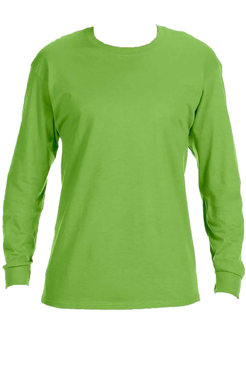 Howdy Colorful Chenille Patch Unisex Dri-Power Long-Sleeve 50/50 Tee