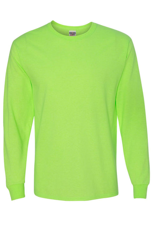Howdy Colorful Chenille Patch Unisex Dri-Power Long-Sleeve 50/50 Tee