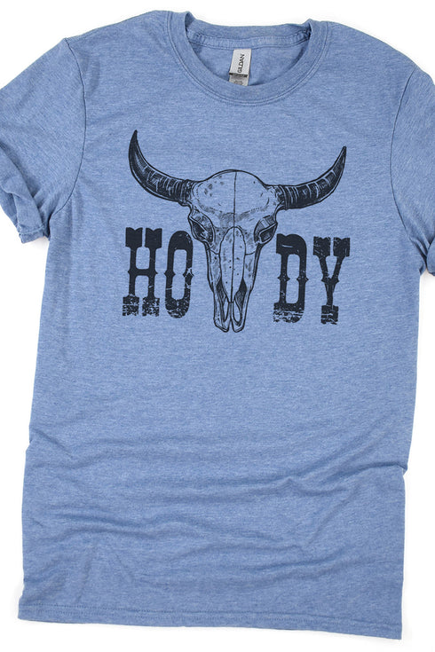 Howdy Steer Softstyle Adult T-Shirt