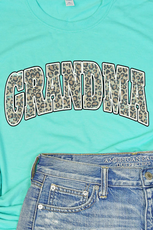 Arched Grandma Leopard Dri-Power 50/50 Tee