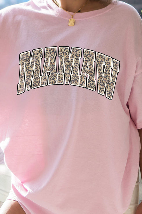 Arched Mamaw Leopard Dri-Power 50/50 Tee