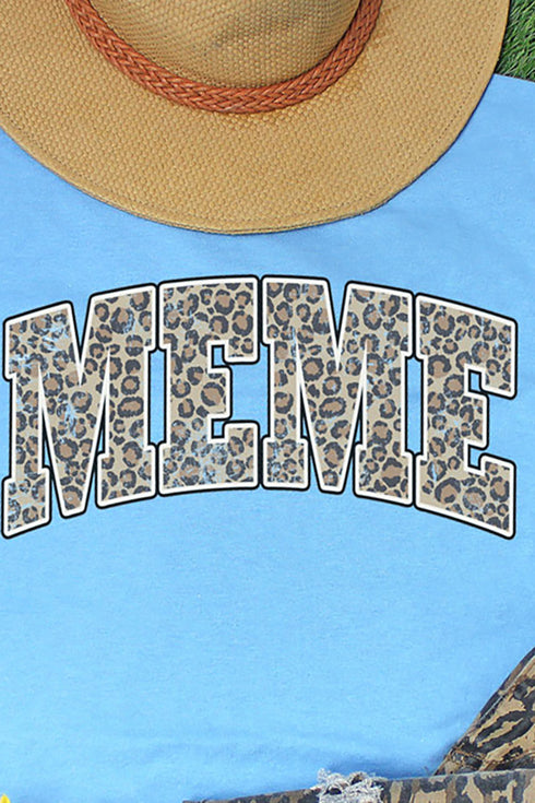 Arched Meme Leopard Dri-Power 50/50 Tee