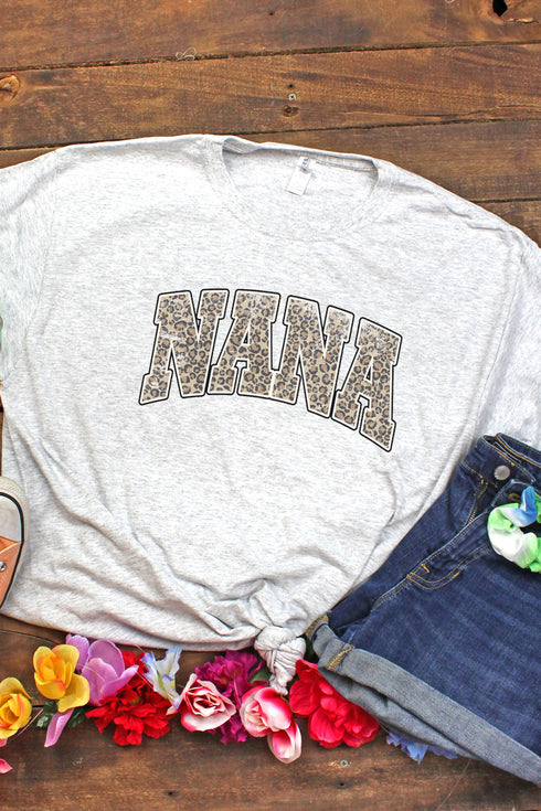 Arched Nana Leopard Dri-Power 50/50 Tee