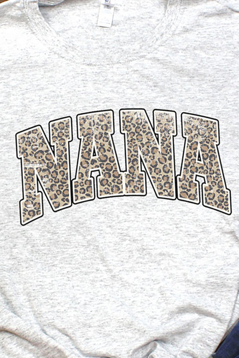 Arched Nana Leopard Dri-Power 50/50 Tee