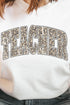 Arched Teacher Leopard Dri-Power 50/50 Tee
