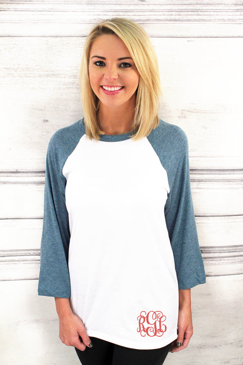 Bella+Canvas Unisex 3/4 Sleeve Tee *Personalize It