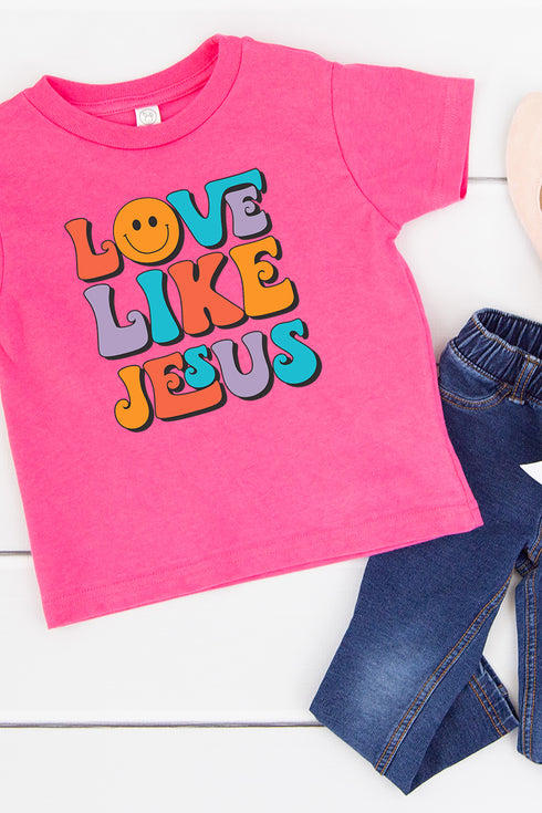 Toddler Bright Love Like Jesus Fine Jersey Tee