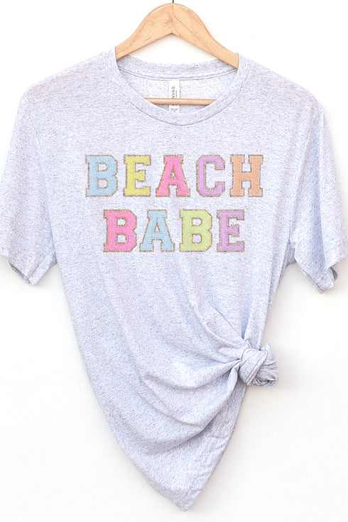 Beach Babe Colorful Tri-Blend Short Sleeve Tee