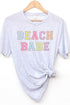 Beach Babe Colorful Tri-Blend Short Sleeve Tee