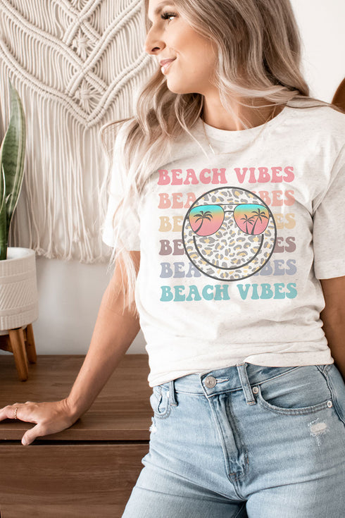 Beach Vibes Tri-Blend Short Sleeve Tee