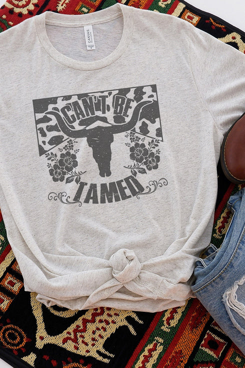 Can't Be Tamed Steer Tri-Blend Short Sleeve Tee