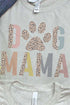 Colorful Dog Mama Tri-Blend Short Sleeve Tee