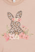 Floral Easter Bunny Tri-Blend Short Sleeve Tee