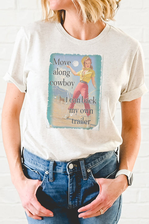 Move Along Cowboy Tri-Blend Short Sleeve Tee