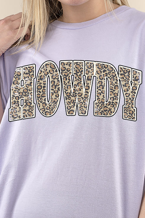 Arched Howdy Leopard Perfect-T Shirt