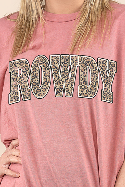 Arched Rowdy Leopard Perfect-T Shirt