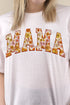 Block Letters Floral Mama Perfect-T Shirt
