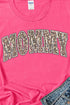 Arched Mommy Leopard Dri-Power 50/50 Tee