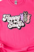 Outline Groovy Happy Easter Short Sleeve Relaxed Fit T-Shirt