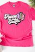 Outline Groovy Happy Easter Short Sleeve Relaxed Fit T-Shirt