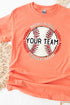 Stitches Doodle Baseball Your Team Short Sleeve Relaxed Fit T-Shirt