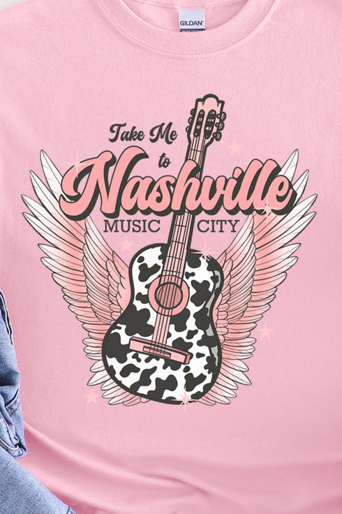 Take Me To Nashville Short Sleeve Relaxed Fit T-Shirt