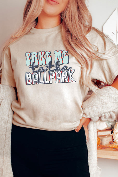 Take Me To The Ballpark Short Sleeve Relaxed Fit T-Shirt