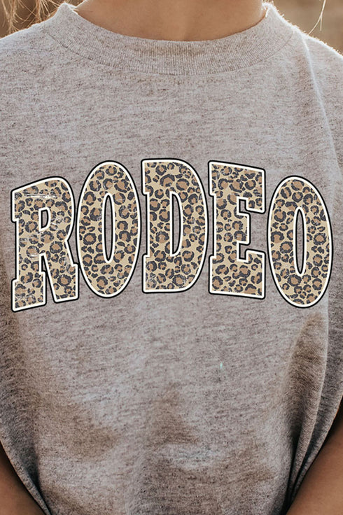 Toddler Arched Rodeo Leopard Heavy Cotton T-Shirt