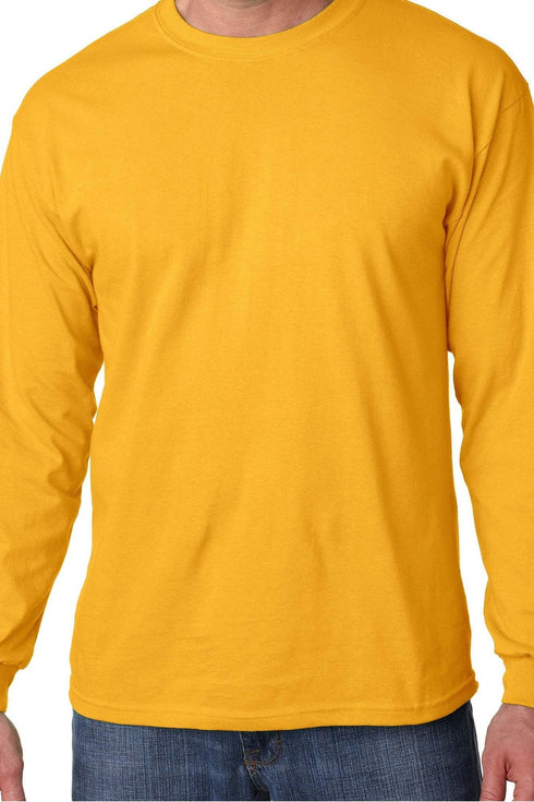 Doodle Leopard Mardi Gras Heavy Cotton Long Sleeve Adult T-Shirt