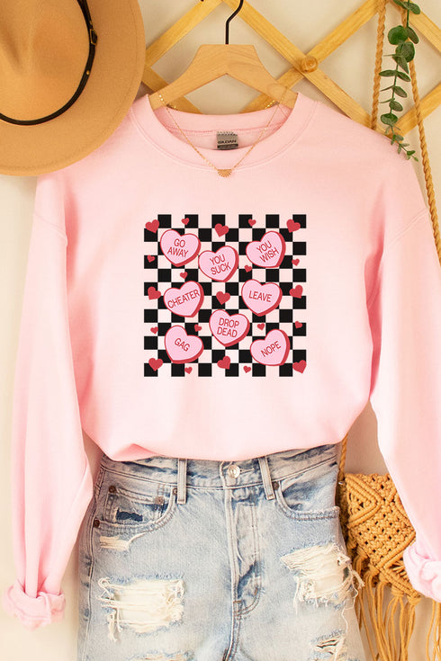 Anti-Valentines Hearts Unisex NuBlend Crew Sweatshirt