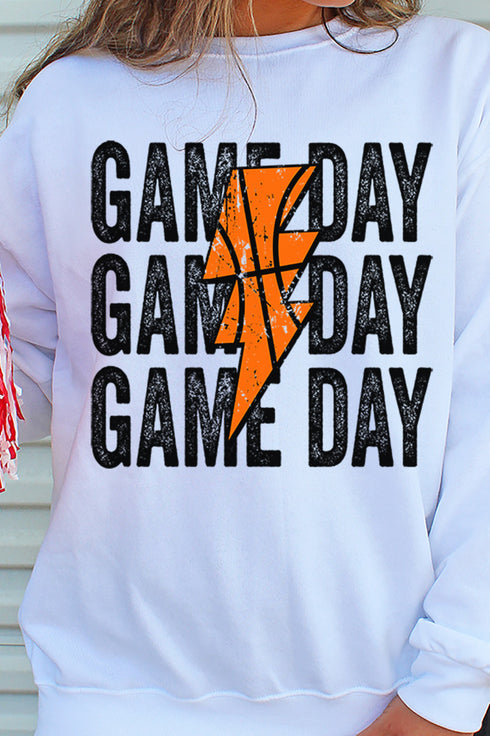 Basketball Stacked Gameday Unisex NuBlend Crew Sweatshirt