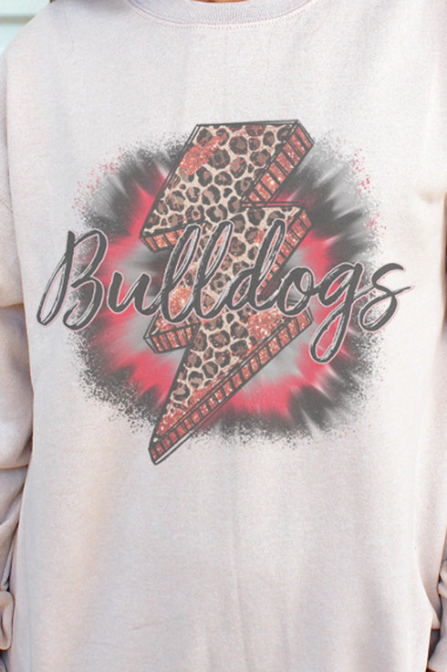 Bolt Bulldogs Red Unisex NuBlend Crew Sweatshirt