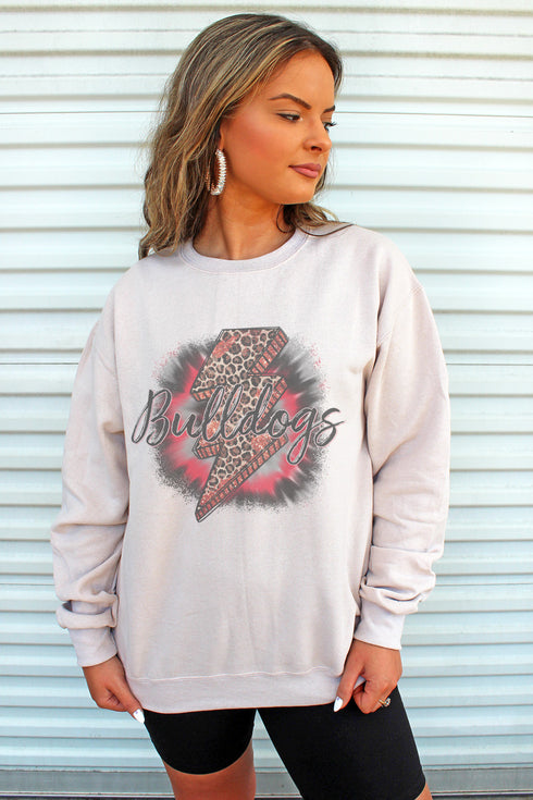 Bolt Bulldogs Red Unisex NuBlend Crew Sweatshirt