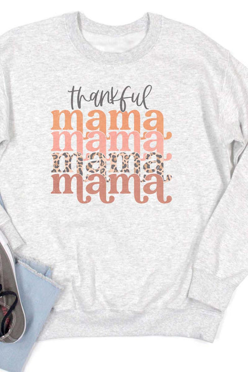 Colorful Thankful Mama Unisex NuBlend Crew Sweatshirt