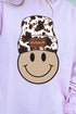 Cowhide Beanie Mama Happy Face Unisex NuBlend Crew Sweatshirt