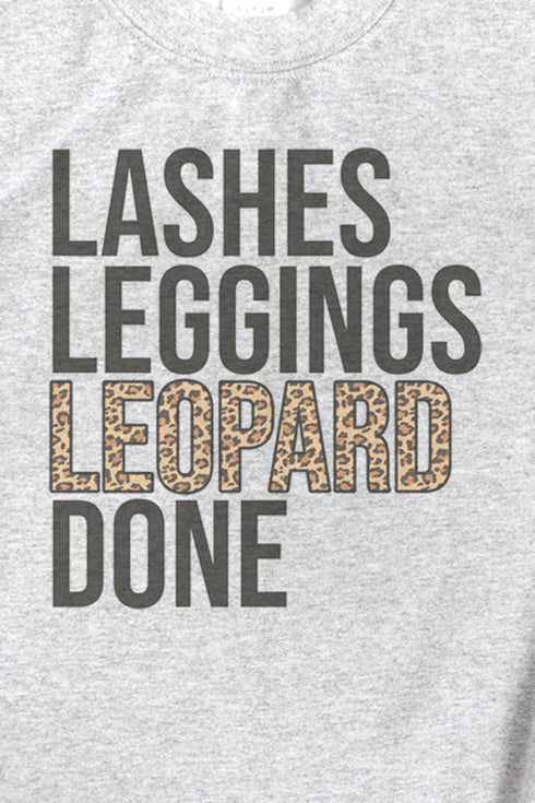 Lashes Leggings Leopard Done Unisex NuBlend Crew Sweatshirt