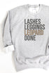 Lashes Leggings Leopard Done Unisex NuBlend Crew Sweatshirt