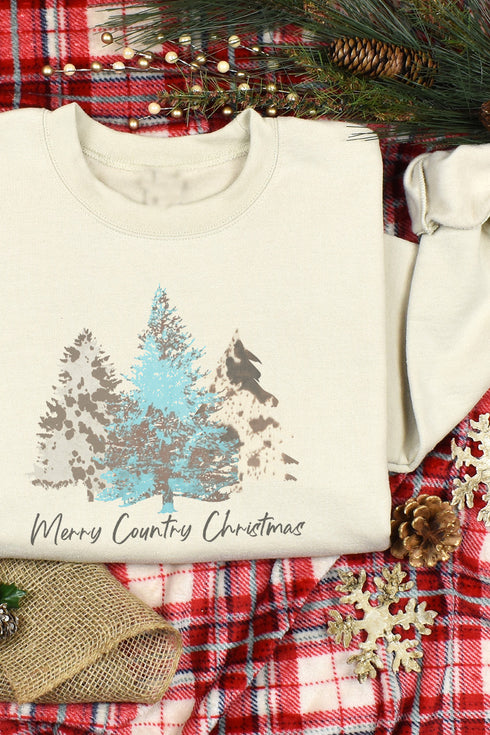 Merry Country Christmas Unisex NuBlend Crew Sweatshirt