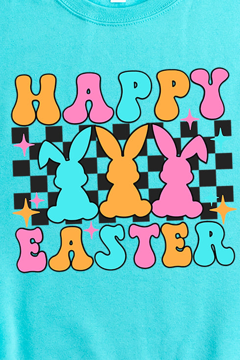 Retro Bunnies Happy Easter Unisex NuBlend Crew Sweatshirt