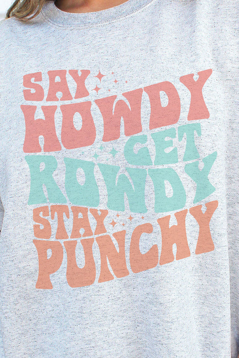 Rowdy Howdy Punchy Unisex NuBlend Crew Sweatshirt