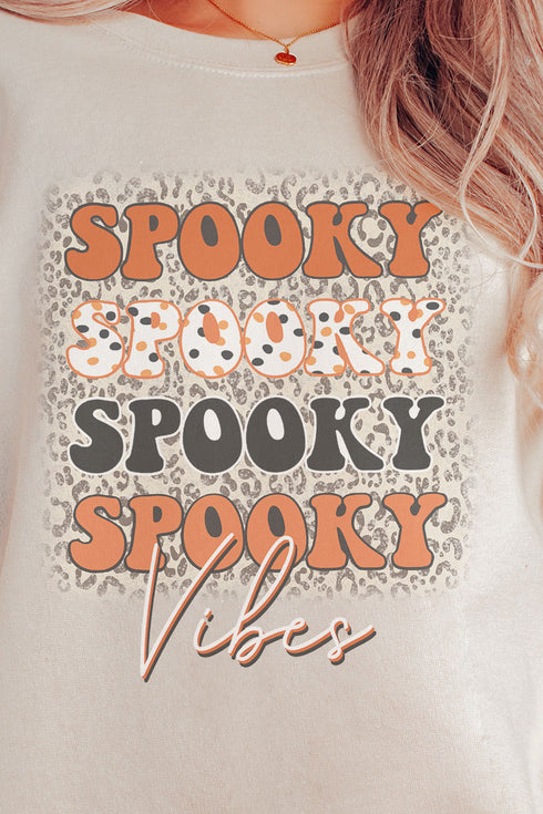 Stacked Spooky Vibes Unisex NuBlend Crew Sweatshirt