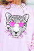 Star Eyes Pink Cheetah Unisex NuBlend Crew Sweatshirt