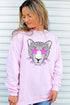 Star Eyes Pink Cheetah Unisex NuBlend Crew Sweatshirt