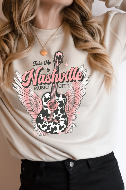 Take Me To Nashville Unisex NuBlend Crew Sweatshirt