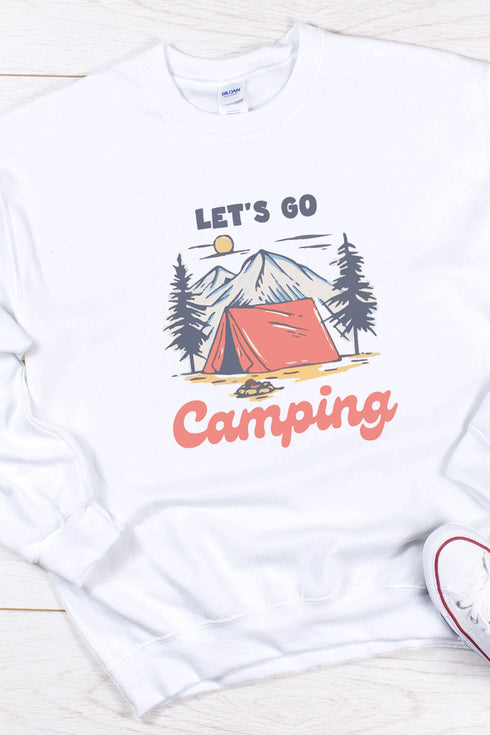 Let's Go Camping Unisex NuBlend Crew Sweatshirt