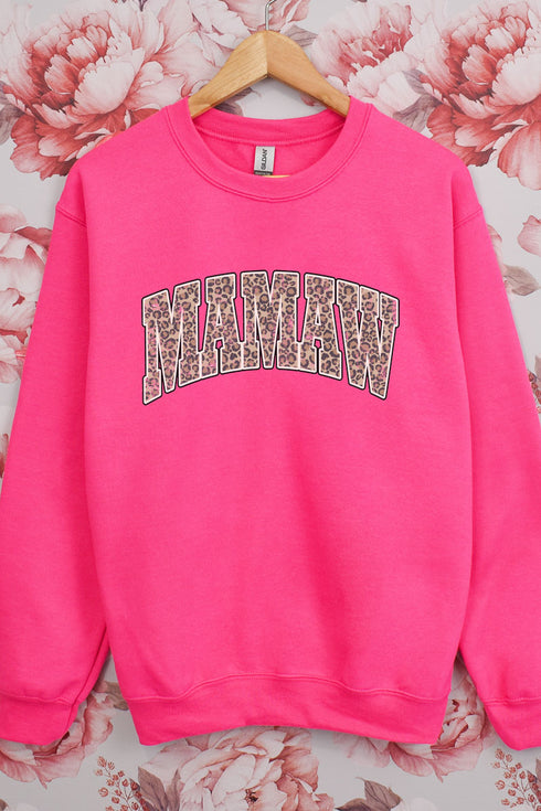 Arched Mamaw Leopard Unisex NuBlend Crew Sweatshirt