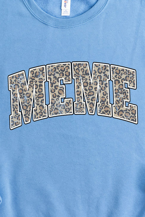 Arched Meme Leopard Unisex NuBlend Crew Sweatshirt